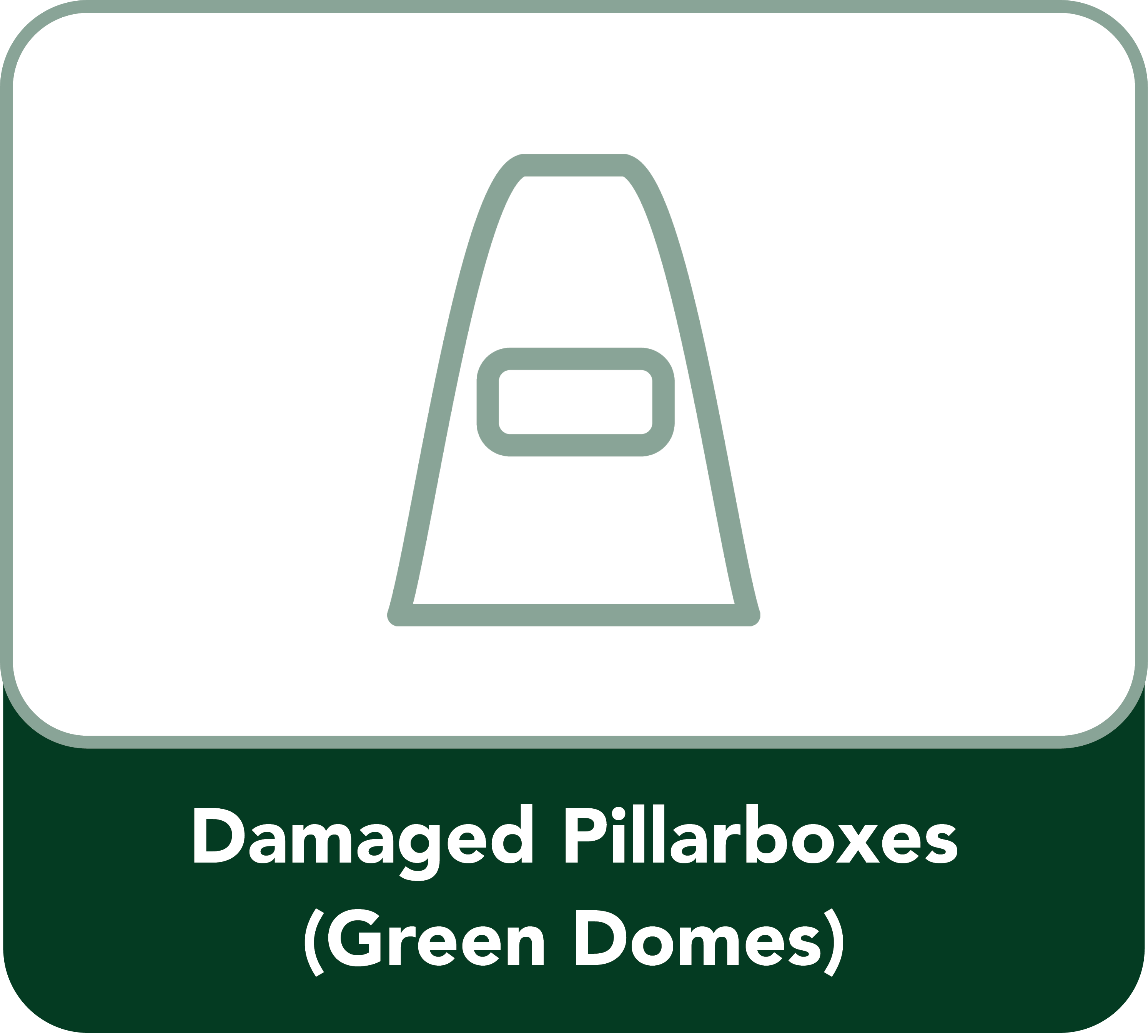 Damaged Pillarboxes Button