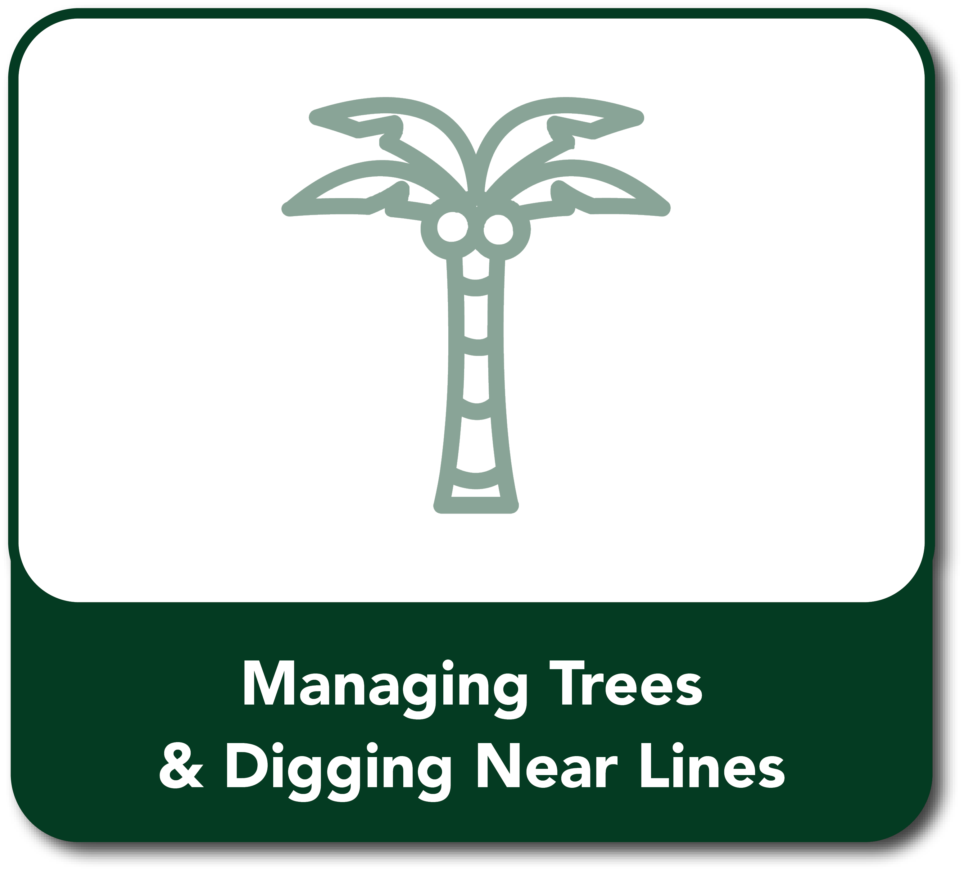 Managing trees Button hover